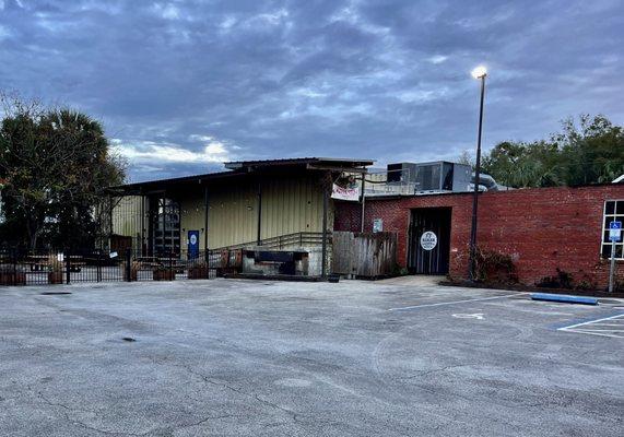 Loading dock and back entrance