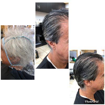 Men hair transformation by farah.