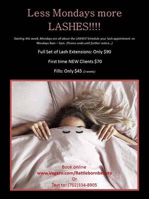 Monday's are all about Lashes!!!