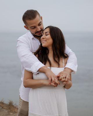 Engagement shoot at Palos Verdes - Blue hour