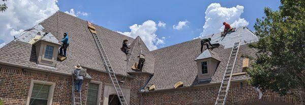 Steep slope installation