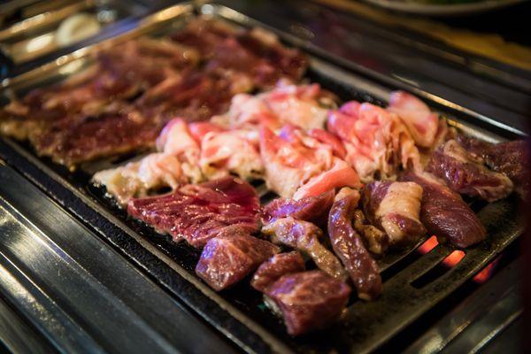 Short rib and beef brisket