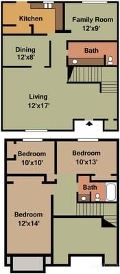 3 bedroom floor plan