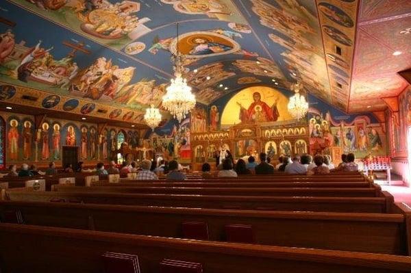 Explore the beauty of a Greek Orthodox Church.