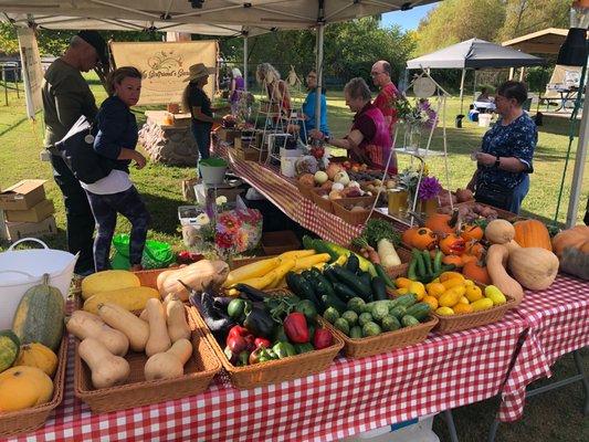 Beautiful produce at My Girlfriends Garden.  They also have a small selection of items from Lillie Mae's Pickled Garden.