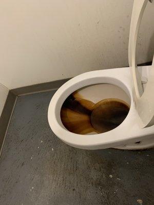 A dirty dirty toilet