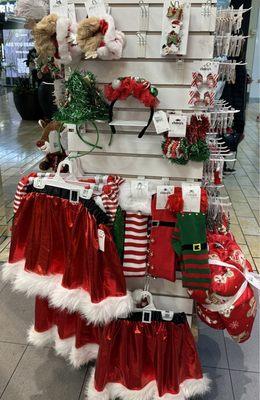 Mrs. Claus skirts and some fun festive socks