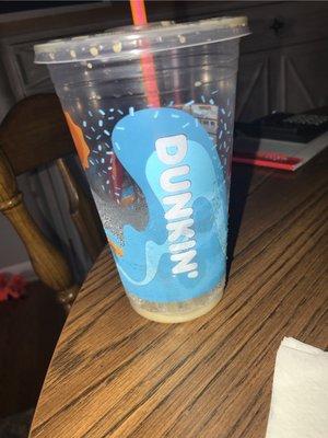 What was a medium iced caramel latte (only $2 between the hours of 2pm-6pm)!