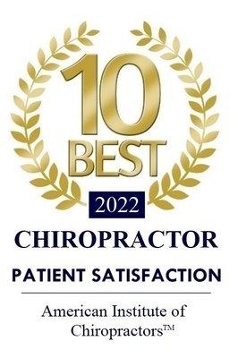 Voted Top 10 Best Chiropractors in Arizona by the American Institute of Chiropractors 2022