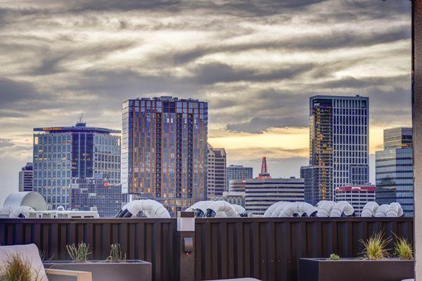 Rooftop Skyline View