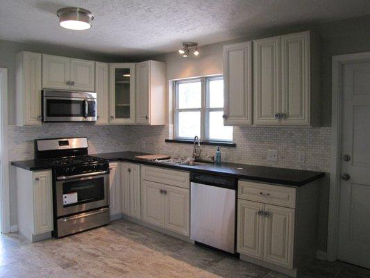 One of the completed kitchen renovations - 50's ranch.