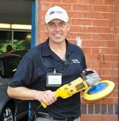 one of our best detailers....fully uniformed and hard at work!