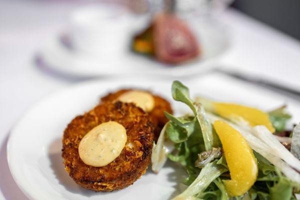 St Valentine's Day Four-Course Menu: Mini Crab Cakes