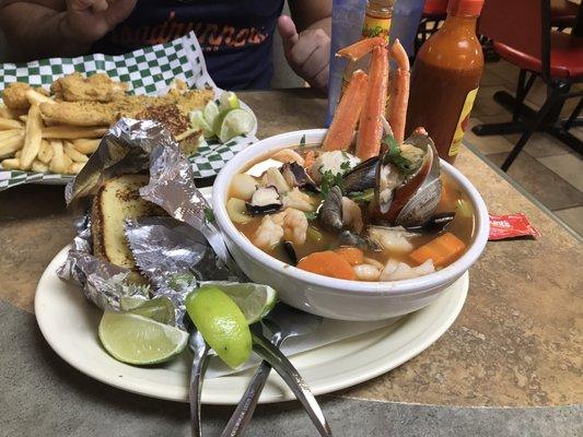 Large seafood soup