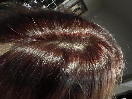 Red roots that are still there