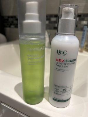 Two great products for combating redness.