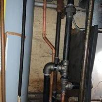 new boiler re-pipe