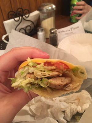 Grilled chicken wrap