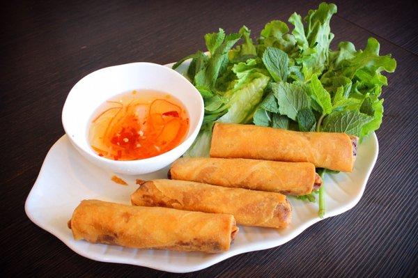 Shrimp and pork egg rolls!