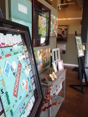 Shadowboxes, diplomas, children's artwork.  We can frame anything!