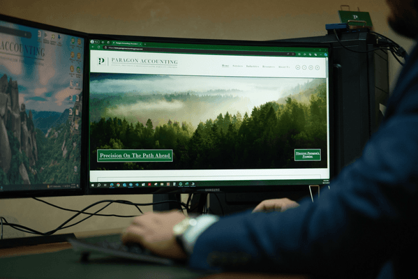 Behind the scenes at Paragon Accounting - focused on delivering precise, reliable solutions for your business and self. Ready to support!