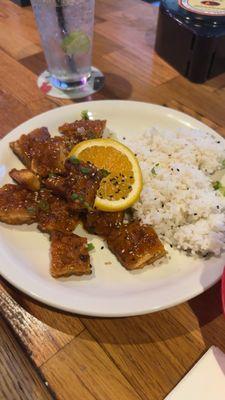 Orange Chicken and white rice