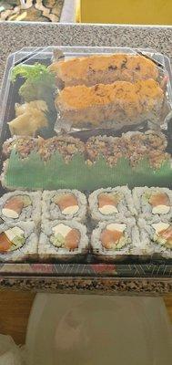 Signature rolls and cooked sushi roll.