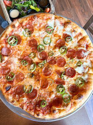 Jalapeno and Pepperoni Pizza