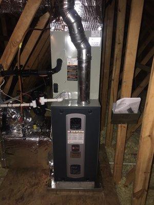 Attic 80% TRANE Furnace