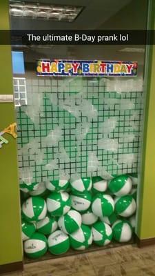 Birthday prank at Labtech