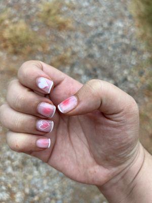 Blush nails