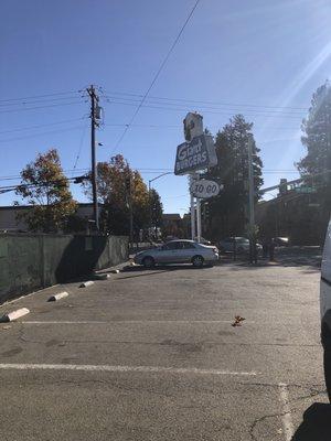 Parking lot/signage