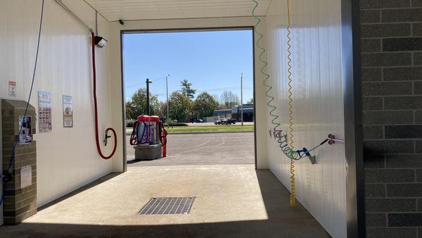 Self serve car wash bays