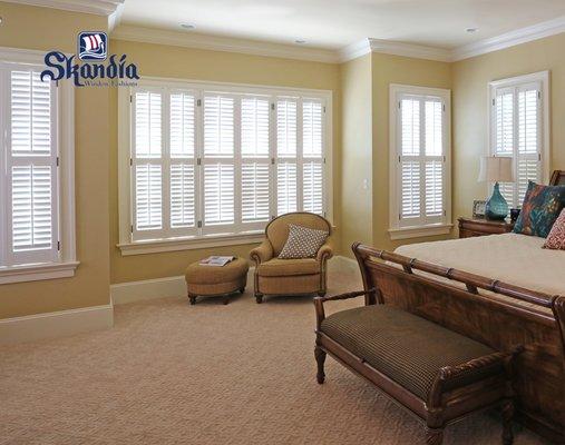 Shutters made in USA in Solid Vinyl or Wood.