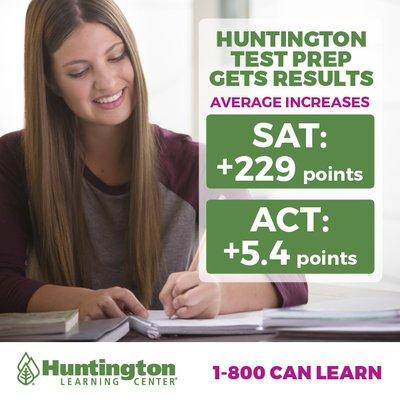 Increase your SAT/ACT scores today with Huntington Learning Center!