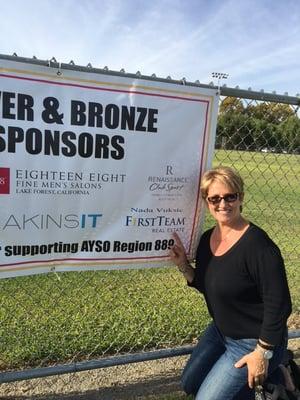 2015 AYSO sponsor...Giving back to the community!