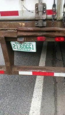 Please read review buried by yelp -license plate of the truck thst damaged my car