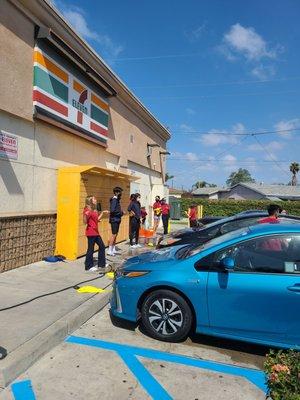 Free car wash today    Fountain Valley High school.