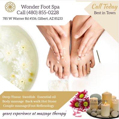 Foot massaging activates your nervous system, which increases feel-good endorphins in the brain...