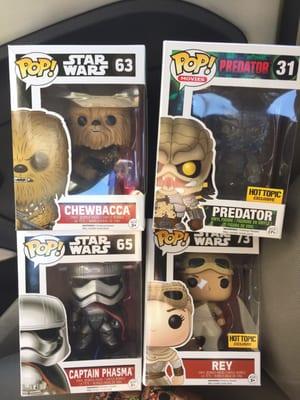 Got my Star Wars Pops and exchanged my duplicates and got an awesome Predator exclusive ftw