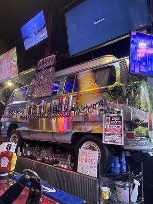 Bar with cool van look