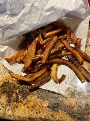 Overcooked fries today