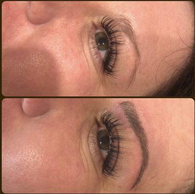 Before & after microblading