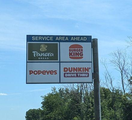 Dunkin' in the Pembroke Travel Plaza, Eastbound Thruway, Corfu