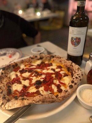 Calabrese Pizza Bianca & Tenuta Conforti Brunello di Montalcino