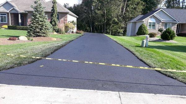 Resurfacing driveway