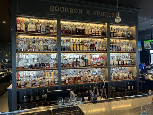 Wall of bourbon