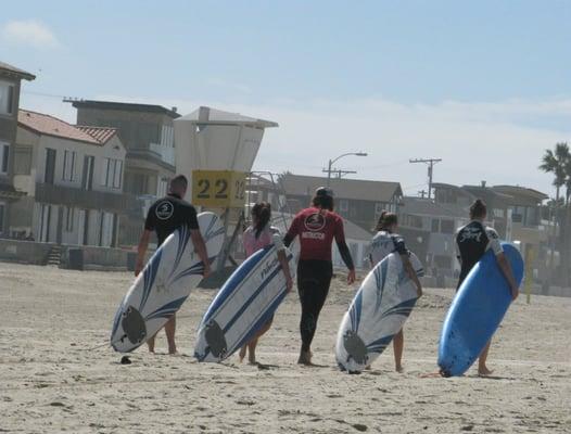 They were all made to feel like Surfers from the get go!  Great teaching!