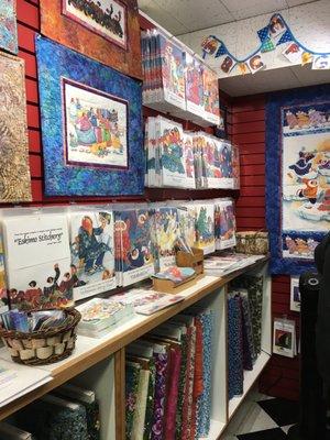 Large selection of Barbara Lavallee patterns, kits and fabrics