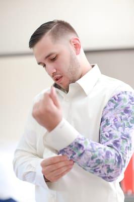 Custom wedding shirts for groom and groom's men